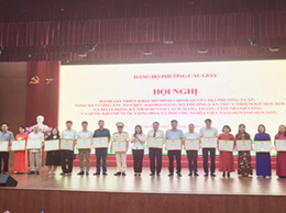 Phường Cầu Giấy: Đánh giá hoạt động mô hìnhchính quyền địa phương hai cấp; quán triệt Nghị quyết Đại hội Đảng bộ phường lần thứ Nhất