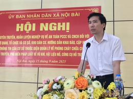 Công an xã Nội Bài tuyên truyền tập huấn phòng cháy chữa cháy