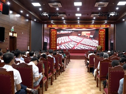 Xã Mỹ Đức tham dự hội nghị trực tuyến toàn quốc quán triệt và triển khai thực hiện 4 Nghị quyết của Bộ Chính trị