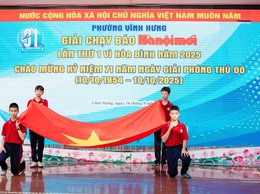 
Gần 500 vận động viên phường Vĩnh Hưng, thành phố Hà Nội tham gia 