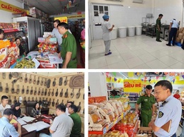 CÔNG AN XÃ HỒNG VÂN PHỐI HỢP CÁC ĐƠN VỊ CHỨC NĂNG TUYÊN TRUYỀN, KIỂM TRA CƠ SỞ SẢN XUẤT, KINH DOANH BÁNH TRUNG THU TRÊN ĐỊA BÀN 
