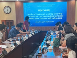 Trường Bồi dưỡng cán bộ giáo dục Hà Nội tổ chức hội nghị chuyên đề ứng dụng AI hỗ trợ xây dựng kế hoạch giáo dục nhà trường thực hiện chương trình giáo dục phổ thông 2018 tại xã Quang Minh