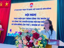 UB MTTQ xã Sơn Đồng tổ chức hội nghị thực hiện quy trình công tác nhân sự và chuẩn bị Đại hội lần thứ I
