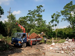 Phường Sơn Tây tổ chức cưỡng chế thu hồi đất phục vụ dự án xây dựng đường Ngô Quyền – Phùng Hưng
