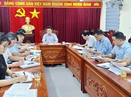 UBND xã Hát Môn làm việc với Ban Quản lý dự án đầu tư - hạ tầng