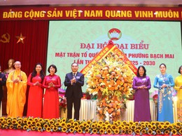 Hiệp thương cử 4 vị trong Ban Thường trực Ủy ban Mặt trận Tổ quốc phường Bạch Mai khoá I
