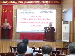 Xã Bát Tràng tập huấn, tuyên truyền phòng chống mua bán người năm 2025