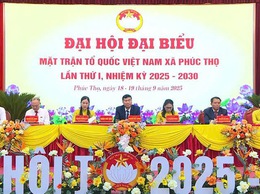 Phiên thứ Nhất Đại hội đại biểu Mặt trận Tổ quốc Việt Nam xã Phúc Thọ lần thứ Nhất, nhiệm kỳ 2025 – 2030 thành công tốt đẹp