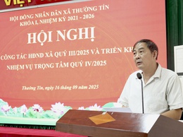 HĐND xã Thường Tín triển khai nhiệm vụ quý IV năm 2025.