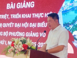 Đảng ủy phường Giảng Võ quán triệt Nghị quyết Đại hội Đảng bộ phường lần thứ I, khơi dậy ý chí hành động trong toàn Đảng bộ
