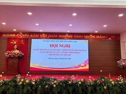 Hội nghị tuyên truyền Luật Tổ chức chính quyền địa phương; Luật Thủ đô và các văn bản triển khai thi hành Luật Thủ đô đã ban hành