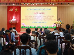 UBND XÃ CỔ ĐÔ TỔ CHỨC HỘI NGHỊ RÀ SOÁT, PHÚC TRA, XÉT DUYỆT CÁC TIÊU CHUẨN ĐỐI VỚI CÁC NAM CÔNG DÂN TRONG ĐỘ TUỔI SẴN SÀNG NHẬP NGŨ NĂM 2026.