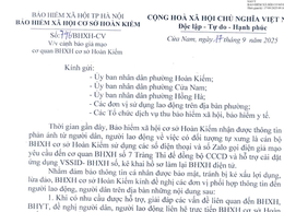 CẢNH BÁO GIẢ MẠO CƠ QUAN BHXH CƠ SỞ HOÀN KIẾM