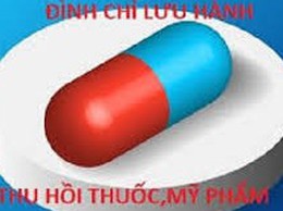 Thông báo thu hồi thuốc vi phạm mức độ 3
