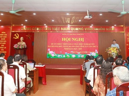 Hội nghị quán triệt, triển khai Nghị quyết Đại hội Đảng bộ phường Vĩnh Tuy lần thứ I và các Nghị quyết quan trọng của Bộ Chính trị