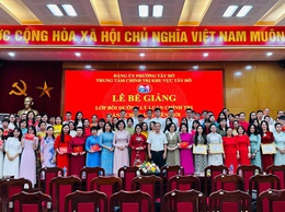 112 học viên hoàn thành lớp bồi dưỡng lý luận chính trị dành cho đảng viên mới