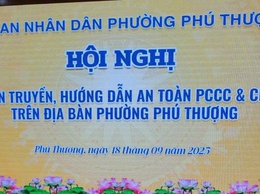Hội nghị tuyên truyền, hướng dẫn an toàn PCCC & CNCH trên địa bàn phường Phú Thượng