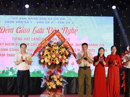 Chương trình giao lưu văn nghệ tiếng hát làng Vân năm 2025. 