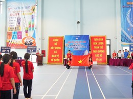 Giải cầu lông học sinh trường THCS Yên Sở năm 2025