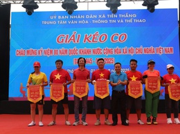 Xã Tiến Thắng khai mạc giải Kéo co chào mừng Quốc khánh 2/9