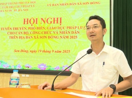 Sơn Đồng: gần 200 người được truyền thông về trợ giúp pháp lý và Tuyên truyền pháp luật