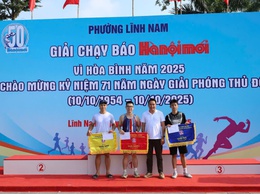 Giải chạy Báo Hànộimới phường Lĩnh Nam: Ngày hội rèn luyện sức khỏe và kết nối