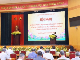 Hội nghị hướng dẫn thực hiện dịch vụ công trực tuyến và sử dụng các công cụ AI, tiện ích công nghệ số