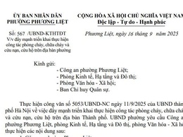 Phường Phương Liệt ban hành văn bản về đẩy mạnh triển khai thực hiện công tác phòng cháy, chữa cháy và
cứu nạn, cứu hộ trên địa bàn phường