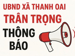 Thông báo yêu cầu các hộ tự tháo dỡ lều lán, thu dọn, di chuyển toàn bộ cây cối, hoa màu, tài sản, vật kiến trúc nằm trên phạm vi bảo vệ công trình thủy lợi bờ kênh La Khê thuộc địa bàn xã Thanh Oai