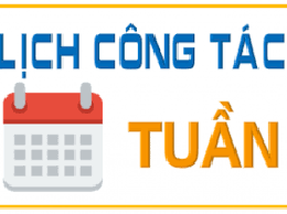 Lịch công tác tuần 39