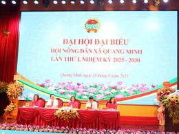 Đại hội đại biểu Hội Nông dân xã Quang Minh nhiệm kỳ 2025-2030 thành công tốt đẹp
