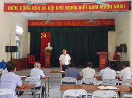 CHỦ TỊCH UBND XÃ NỘI BÀI HỒ VIỆT HÙNG LÀM VIỆC VỚI THÔN YÊN NINH VÀ THÔN NAM CƯƠNG