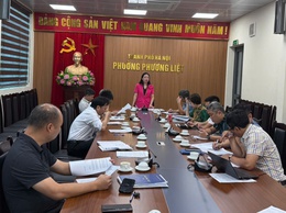 Họp Tổ Biên soạn chương trình, đề án công tác của Đảng bộ phường