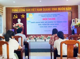 Triển khai nhiệm vụ năm học 2025-2026 cấp học Mầm non
