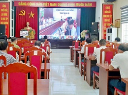 Xã Đoài Phương tham dự hội nghị trực tuyến hướng dẫn kỹ thuật triển khai chiến dịch làm giàu, làm sạch cơ sở dữ liệu về đất đai