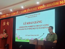 CÔNG AN XÃ BA VÌ TỔ CHỨC TẬP HUẤN NGHIỆP VỤ CHO LỰC LƯỢNG THAM GIA BẢO VỆ AN NINH, TRẬT TỰ CƠ SỞ NĂM 2025