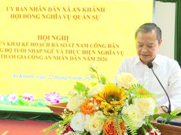 Triển khai công tác rà soát nam thanh niên trong độ tuổi nhập ngũ và thực hiện nghĩa vụ tham gia Công an nhân dân năm 2026