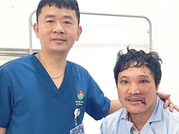 BVĐK Ba Vì phẫu thuật cấp cứu thành công cho bệnh nhân vết thương khuyết hồng vùng mặt phức tạp