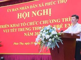 UBND xã Phúc Thọ triển khai kế hoạch tổ chức Chương trình 
