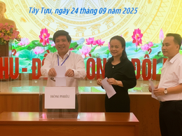 Hội nghị thực hiện quy trình kiện toàn Ủy viên Ban Thường vụ Đảng ủy phường Tây Tựu nhiệm kỳ 2025-2030