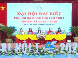 Đại hội đại biểu Hội LHPN xã Phúc Thọ nhiệm kỳ 2025-2030 thành công tốt đẹp