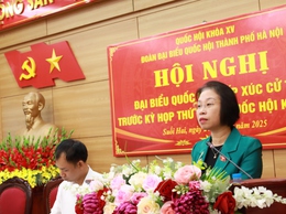Đoàn đại biểu Quốc hội TP Hà Nội, đơn vị bầu cử số 7 tiếp xúc cử tri tại xã Suối Hai

