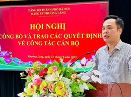 ĐẢNG ỦY PHƯỜNG LÁNG TỔ CHỨC HỘI NGHỊ CÔNG TÁC CÁN BỘ
