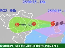Bão số 9 Ragasa giật cấp 11 đang lao nhanh vào đất liền nước ta