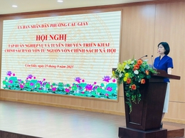 Cầu Giấy: Hơn 150 cán bộ tham gia tập huấn nghiệp vụ tín dụng chính sách
