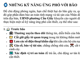 Những kỹ năng ứng phó với bão