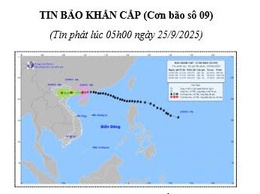 TIN BÃO KHẨN CẤP (Cơn bão số 09)