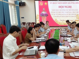 XÃ ỨNG HÒA TĂNG CƯỜNG TIẾP CÔNG DÂN, GIẢI QUYẾT KHIẾU NẠI, TỐ CÁO.