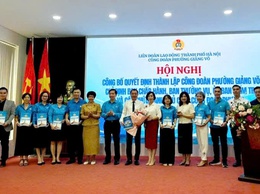 Công bố Quyết định thành lập Công đoàn phường Giảng Võ

