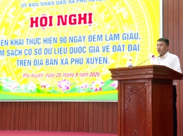 Hội nghị triển khai Chiến dịch làm giàu, làm sạch cơ sở dữ liệu quốc gia về đất đai trên địa bàn xã Phú Xuyên